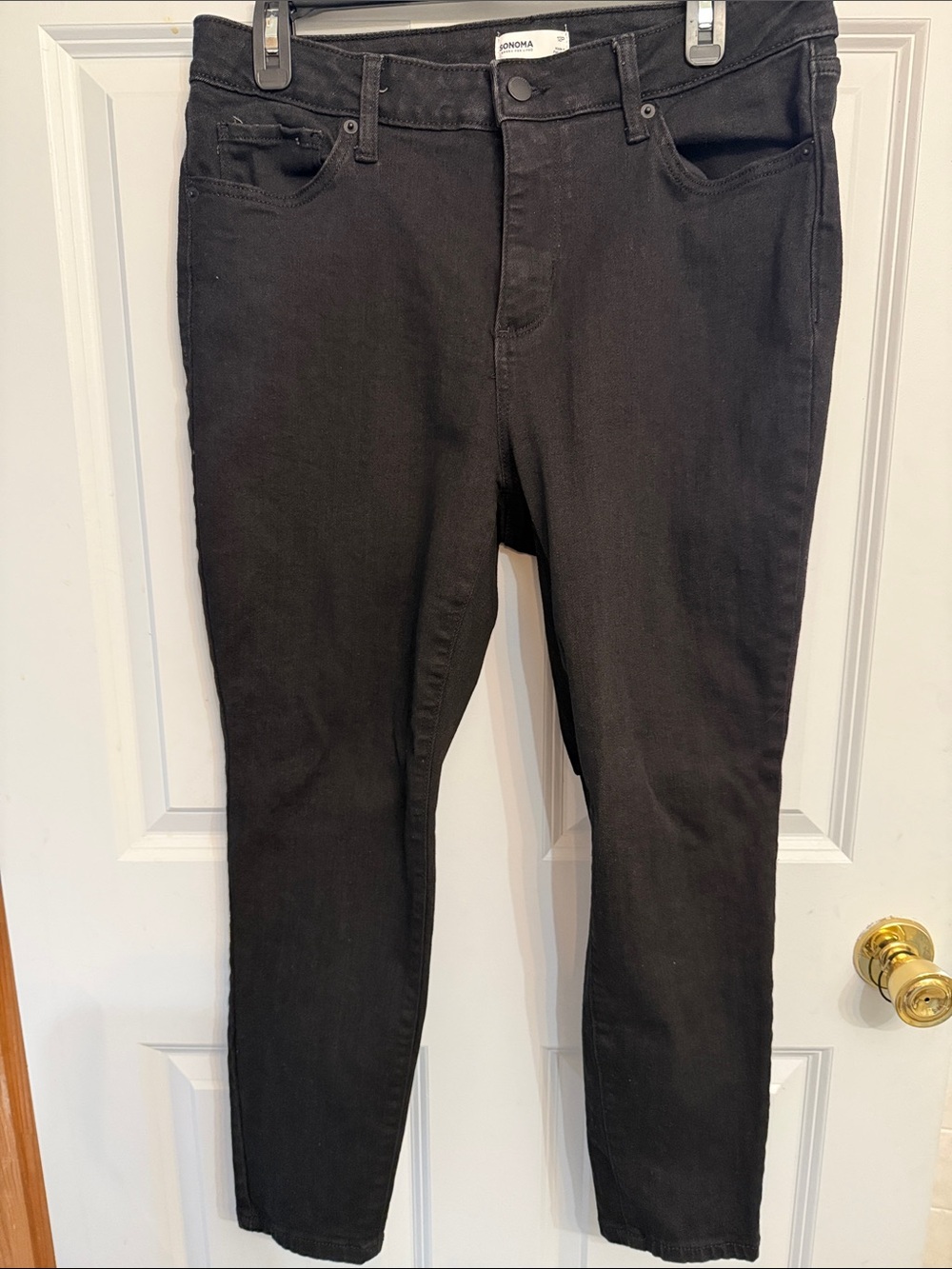Sonoma Black Skinny High-Rise Jeans